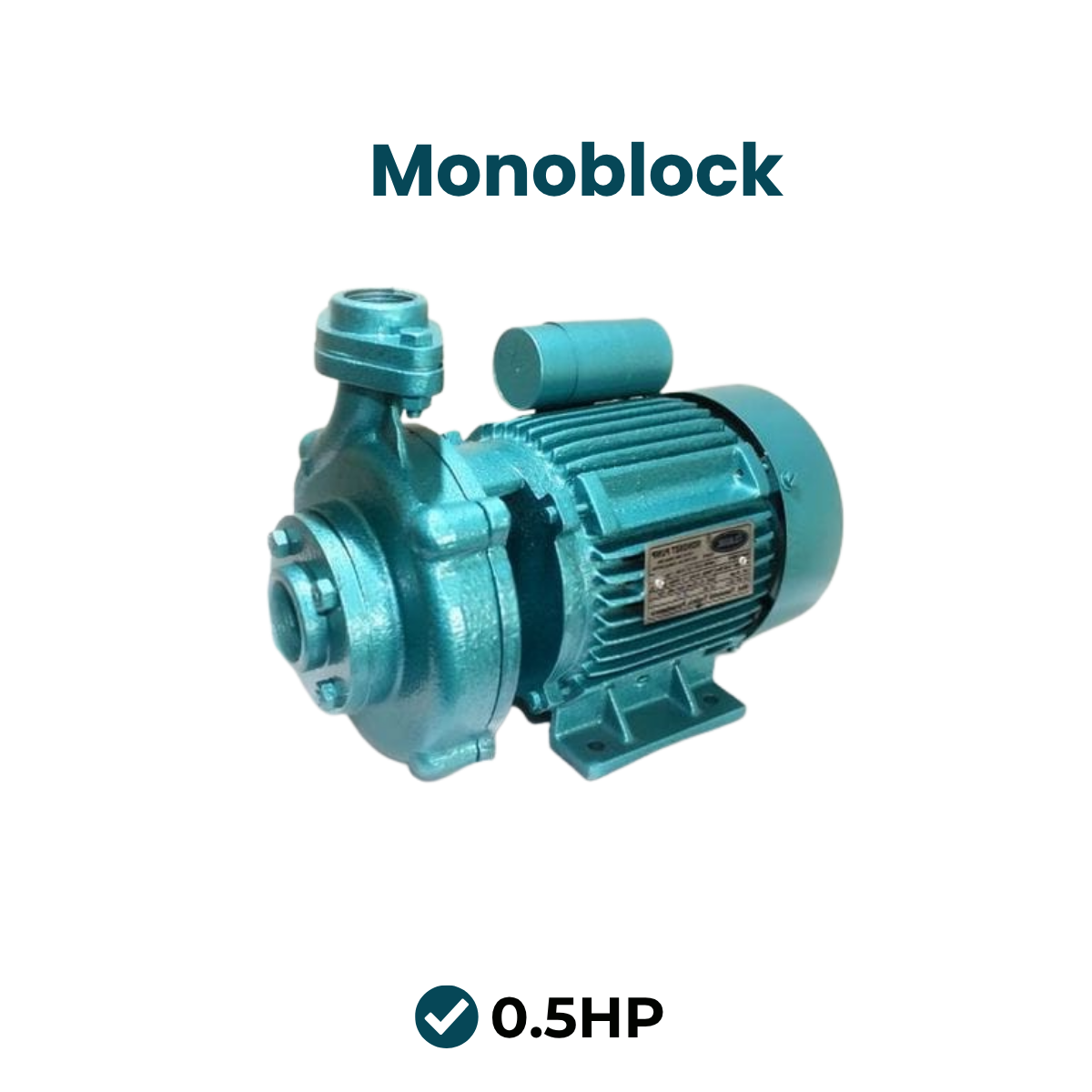 Monoblock Water Pump – 0.5 HP