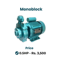 Monoblock Water Pump – 0.5 HP