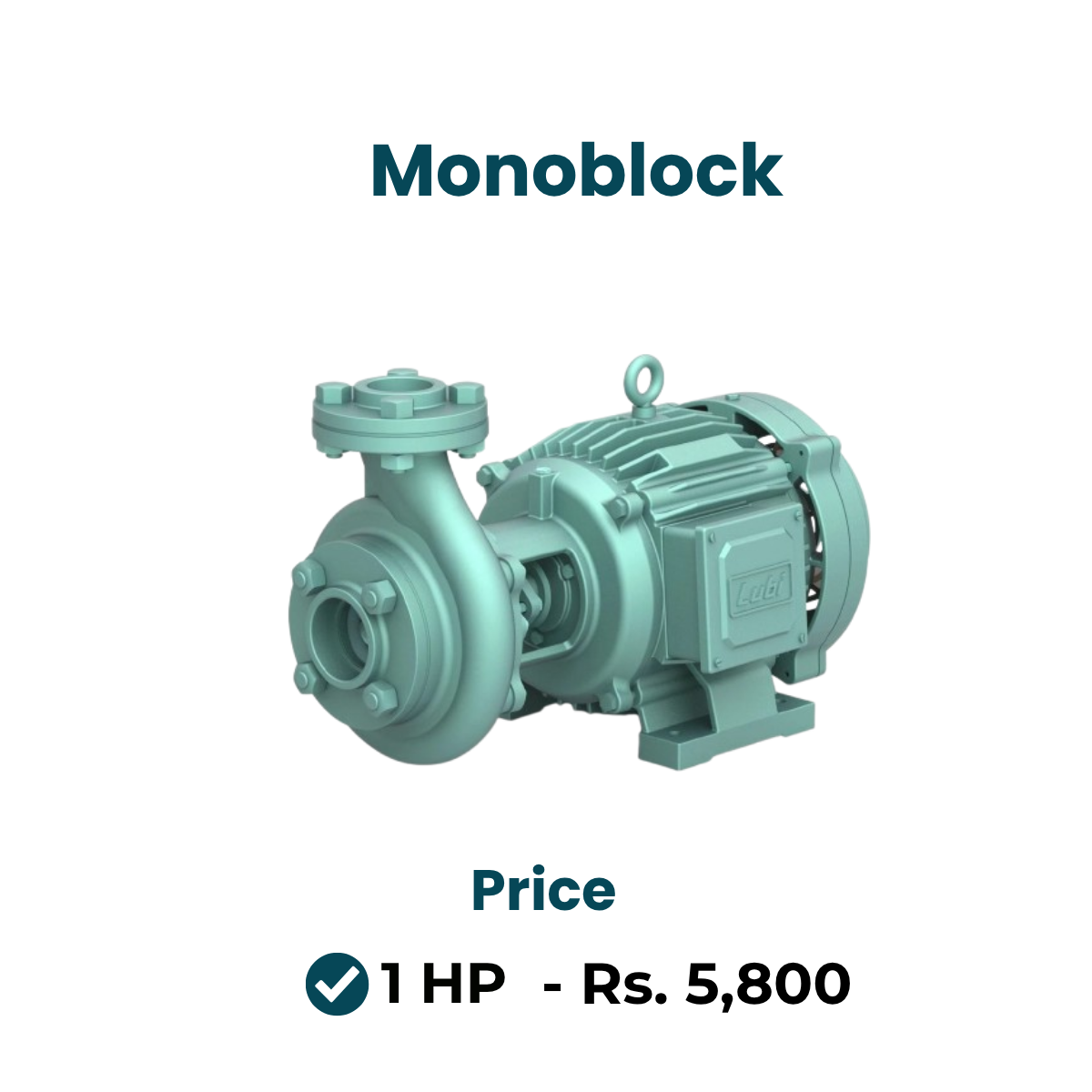 Monoblock Water Pump – 1 HP